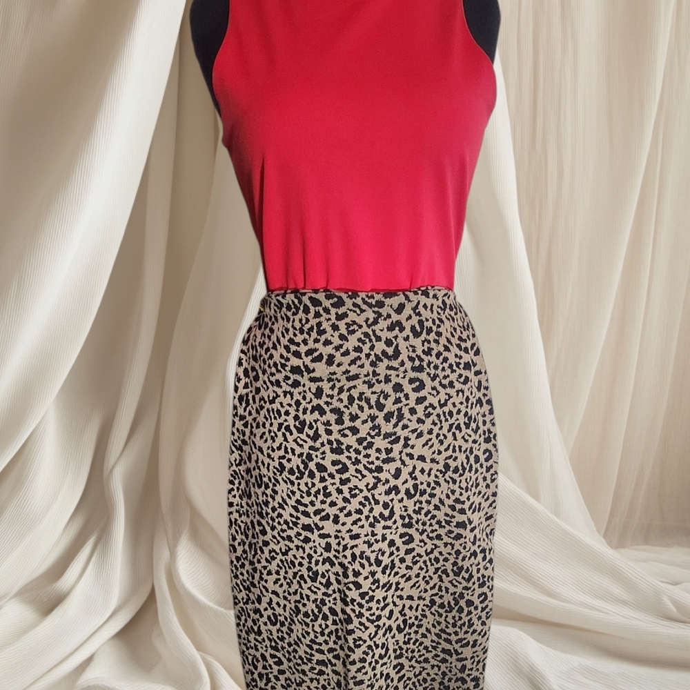 Leopard Print Skirt Sz Small